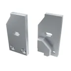 Заглушка для AЛм-GLASS-6 правая с отверстием (ARL, металл)