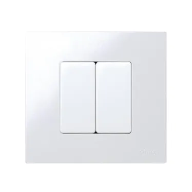 Выключатель проходной с 3-х мест узкий, 10А 250В, S27, белый