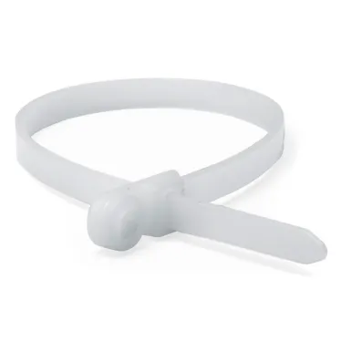 Хомут P6.6 с монтажным отверстием M4, белый 3,6x15 (100 шт./упак)