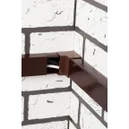 Угол внутренний (40х16) (4 шт) Plast под темное дерево