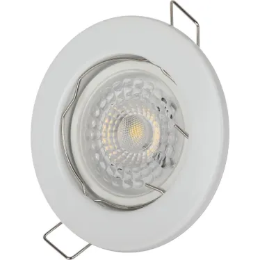 Светильник штампованный MR16,12V/220V, 50W белый ST1 WH