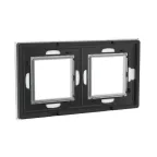 Рамка из натурального стекла, ''Avanti'', светло-серая, 4 модуля