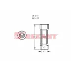 Гильза соединительная изолир L-27.3 мм нейлон 0.5-1.5 кв мм (ГСИ(н) 1.5 ГСИ-н 0,5-1,5), REXANT