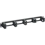 Органайзер кабельный 19 дюйм 1U 5 колец черный