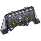 TEKFOR Шина N ноль в комбинированном DIN-изоляторе Стойка 8х12-(3+3)-Ч IEK