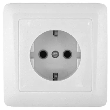 ХИТ Розетка скрытая с заземлением 250В 16А белая