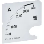 Шкала сменная для амперметра Э47 3000/5А класс точности 1,5 96х96мм