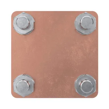 Соединитель пруток - полоса 57х57 мм медь