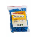 Клемма плоская полностью изолир РППи-м 2.5-(4.8) РпИмп 2-5-0,8 гнездо 5.6 мм 1.5-2.5 кв мм, REXANT