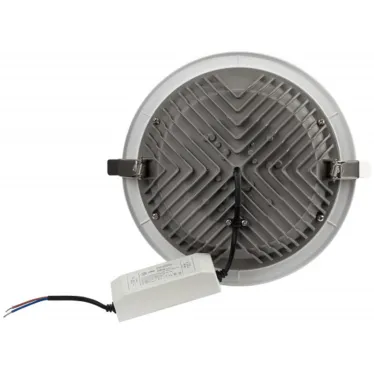 Светильник даунлайт светодиодный SDL-10-90-30K-W35 встраиваемый круглый 35Вт 3000K 3600Лм 228х228х66