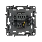 Выключатель одноклавишный, с подсветкой, безвинтовые зажимы 10АХ, белый