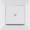 Valena LIFE Выключатель 10АХ 250В с подсветкой С лицевой панелью Белый