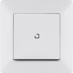 Valena LIFE Выключатель 10АХ 250В с подсветкой С лицевой панелью Белый