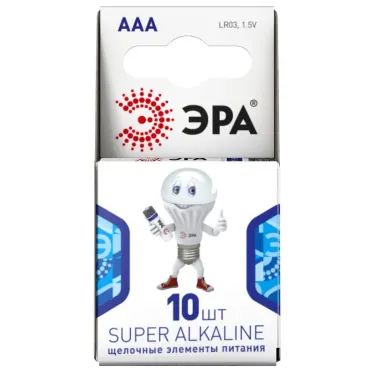 Батарейка LR03-10BL компактный SUPER Alkaline (80/800/43200)