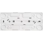 ЭТЮД Розетка тройная открытой установки с заземлением без шторок 16А 250B, белый