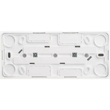 ЭТЮД Розетка тройная открытой установки с заземлением без шторок 16А 250B, белый