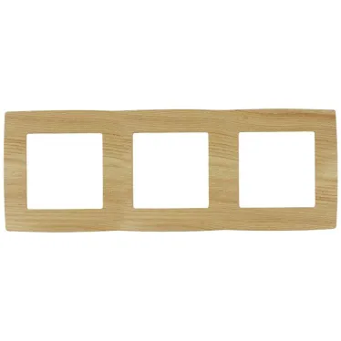 Рамка на 3 поста, Эра12, сосна, 12-5003-11