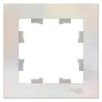 Рамка однопостовая ATLASDESIGN жемчуг