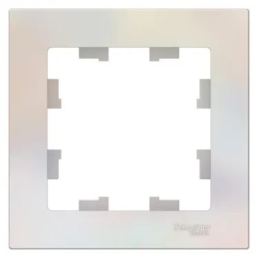 Рамка однопостовая ATLASDESIGN жемчуг