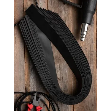 Термоусаживаемая трубка ТУТ нг 50/25 черная в отрезках по 1м PROxima