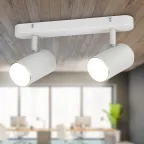 Светильник настенно-потолочный спот OL35-2 WH MR16 GU10 IP20 белый хром