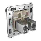 Avanti Розетка RJ-45 в стену, 5e двойная экранированная, ''Ванильная дымка''