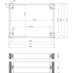 Панели цоколя передняя и задняя 1000x100мм