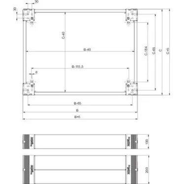 Панели цоколя передняя и задняя 1000x100мм