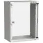 Шкаф LINEA WE 15U 550x350мм дверь стекло серый