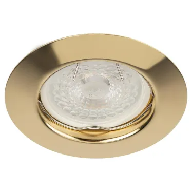 Светильник штампованный MR16,12V/220V, 50W золото ST3 GD