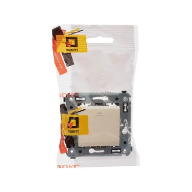 Avanti Кнопка одноклавишная в стену Ванильная дымка