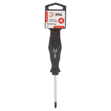 Отвертка PH 1х75 мм крестовая двухкомпонентная рукоятка