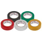 Изолента ПВХ 15мм*10м 5шт - 5 цветов (5/500/16000)только упаковками по 5 штук