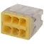 Клемма СМК компактная с пастой серии 246, 6 отверстий, 0,5-2,5 м NO-224-44
