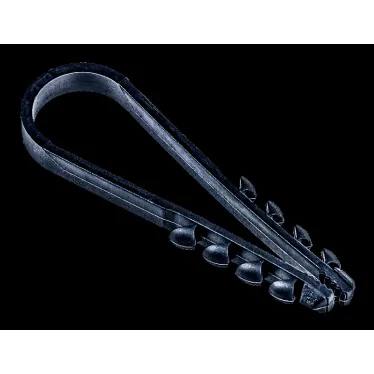 Дюбель-хомут 5-10мм для круглого кабеля нейлон черный (25шт/упак) IEK