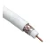 Кабель коаксиальный RG-6U 75 Ом Cu/(оплётка Cu 64%) PVC цвет белый бухта 100 м