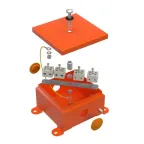 Коробка металлическая огнестойкая 70-0360-FR6.0-8 Е15-Е120 110х110х65