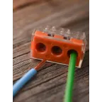 Клемма СМК 773-173 (с пастой) 3 отверстия 2.5-6.0мм2 (уп.50шт.) PROxima