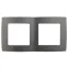 Рамка на 2 поста, Эра12, графит, 12-5002-12