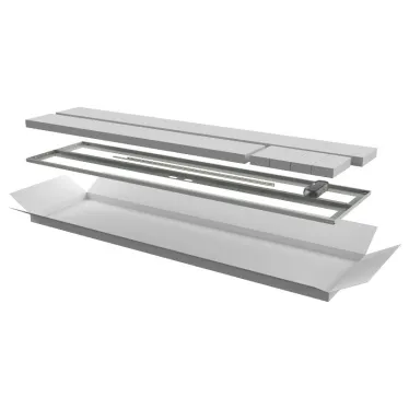 Дверь перфорированная двустворчатая для шкафа LINEA N 42U 600мм серая