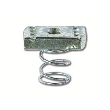 Гайка для подвешивания профиля (с удлиненной пружиной) М8х40 нержавеющая сталь AISI 316L