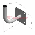 Кронштейн эфирный 14,5 см Г-образный,