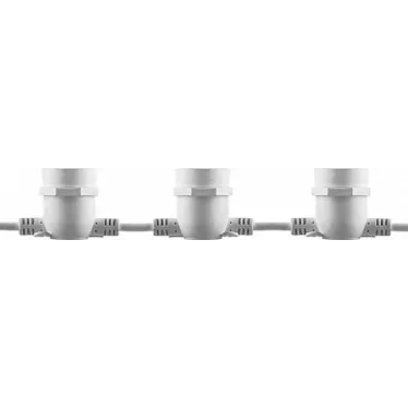 Гирлянда Белт-лайт 8м 10 патронов Е27 IP65 белый (комплект)