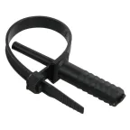 Хомут 7х150мм дюбельный черный (50шт)
