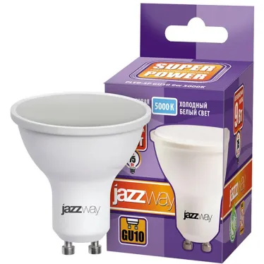 Лампа светодиодная LED 9Вт MR16 GU10 холодный