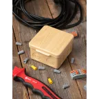 Коробка распаячная КМР-030-035 пылевлагозащищенная без мембранных вводов (88х88х54) светлое дерево PROxima