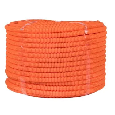 Труба гофрированная ПНД с зондом оранжевая d16мм (100м) Plast PROxima