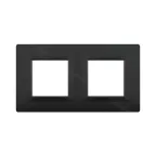 Рамка из алюминия, ''Avanti'', черная, 4 модуля