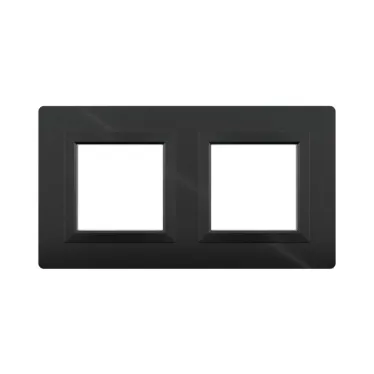 Рамка из алюминия, ''Avanti'', черная, 4 модуля