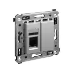 Avanti Телефонная розетка RJ-12 в стену Закаленная сталь